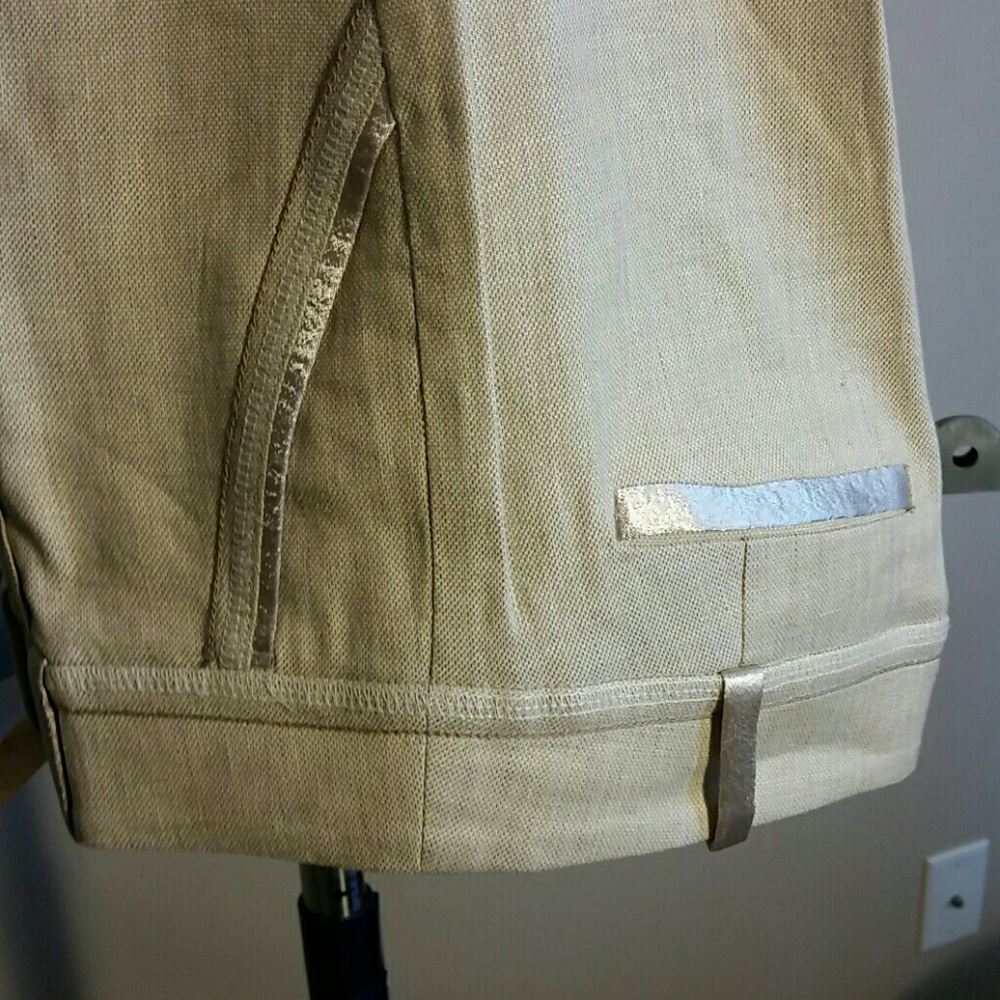Bebe Linen/spandex slacks - Picture 2 of 6